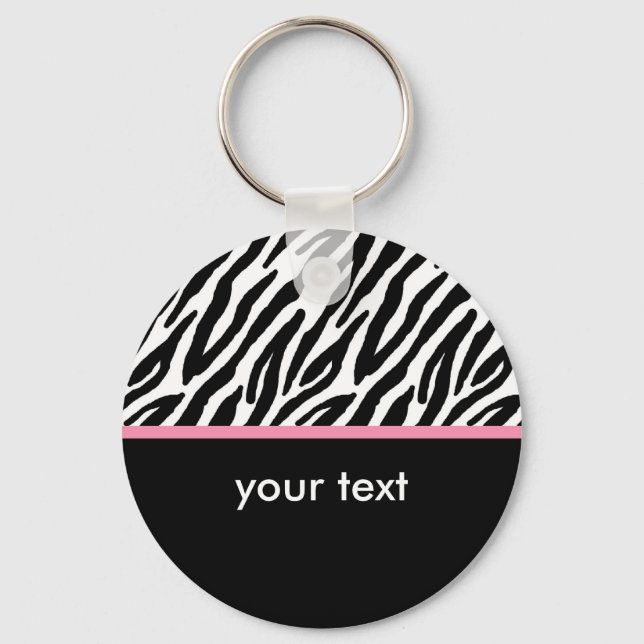 Chaveiro Zebra Pattern (Frente)