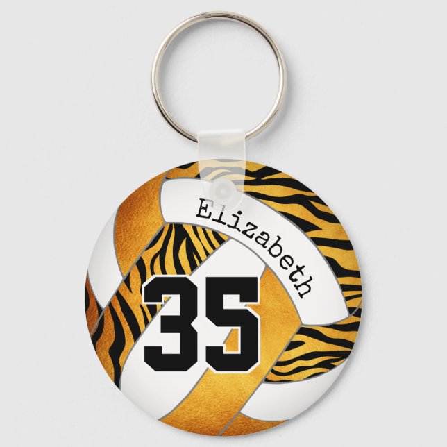 Chaveiro zebra stripes personalizado de voleibol (Frente)