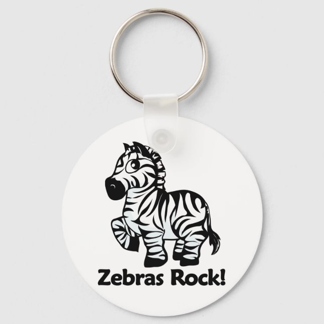 Chaveiro Zebras Rock! (Frente)