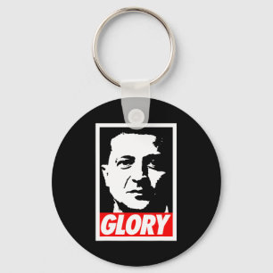 Chaveiro Zelenskyy - Glória à Ucrânia Apoie a Ucrânia Eu Ap