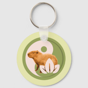 Chaveiro Zen Capybara Yin Yang
