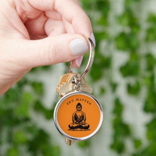 Chaveiro Zen Master - Meditação Buda Laranja