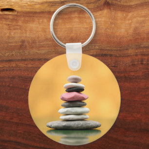 Chaveiro Zen Pedras Espirituais Equilibram Arte Terapêutica