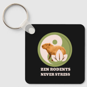 Chaveiro Zen Rodents Nunca Stress Capybara