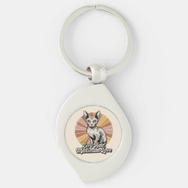 Chaveiro Zero Cabelo Amor Máximo Sphynx Retro