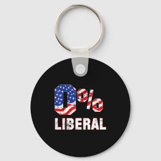 Chaveiro Zero Porcento 0% Liberal Antigo Bandeira EUA Litic
