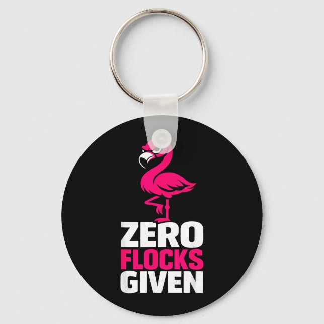Chaveiro Zero Rebanhos Dado Flamingo Engraçado Sarcástico P (Frente)