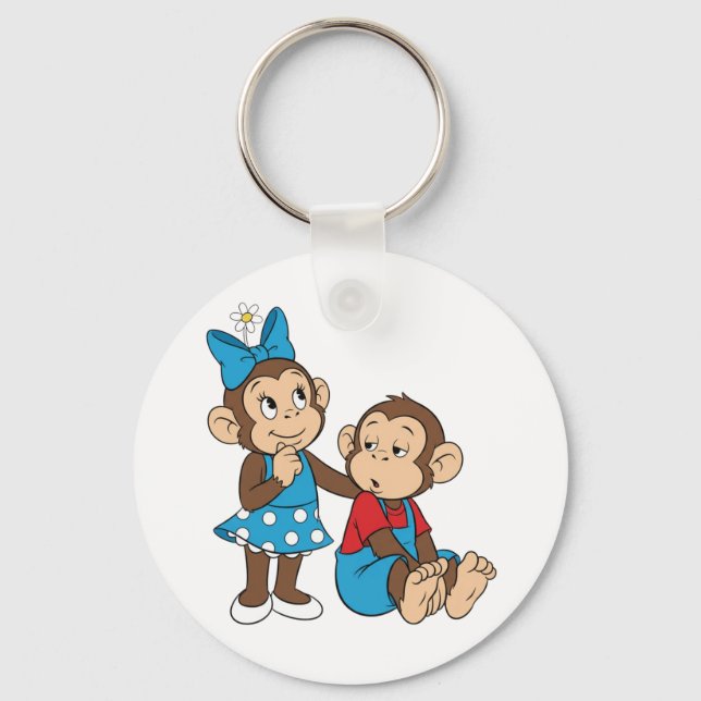 Chaveiro Zina and Mimo: Love and indifference (Frente)