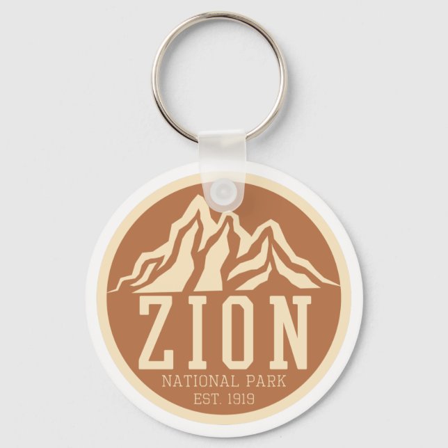 Chaveiro Zion National Park Utah EUA Outdoor Retro (Frente)
