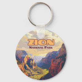 Chaveiro Zion National Park Utah Moab Canyon Retro