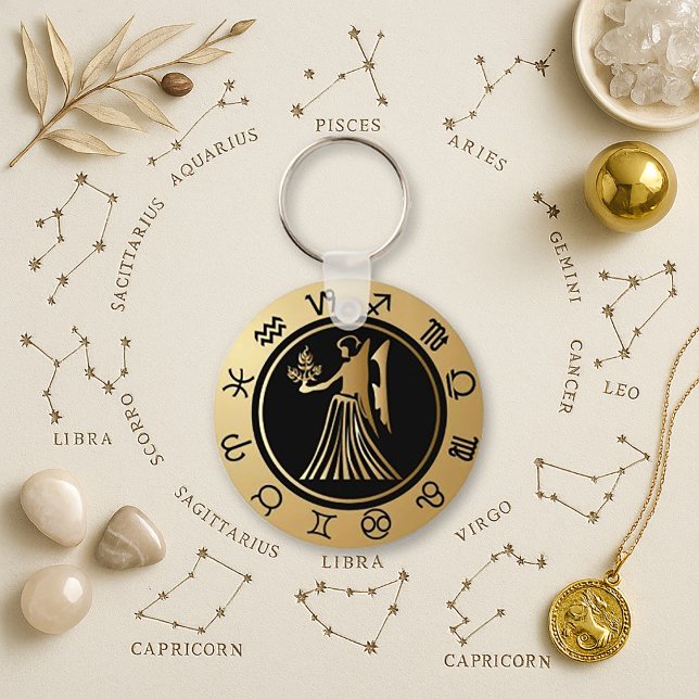 Chaveiro Zodiac Ocidental - Virgo (Criador carregado)