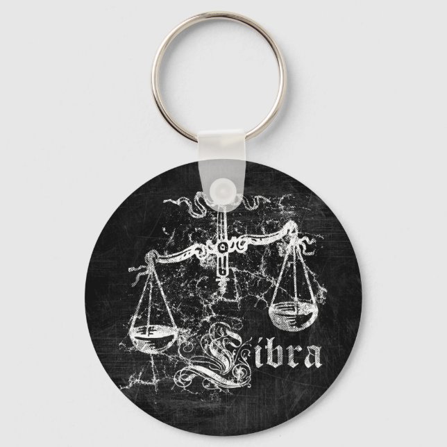 Chaveiro Zodiac Vintage Libra (Frente)