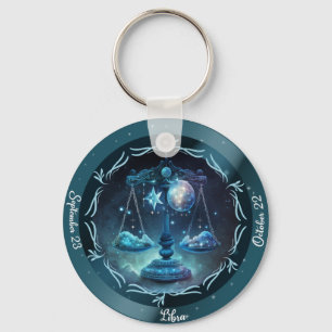 Chaveiro Zodíaco Libra Personalizar NOME, DATA