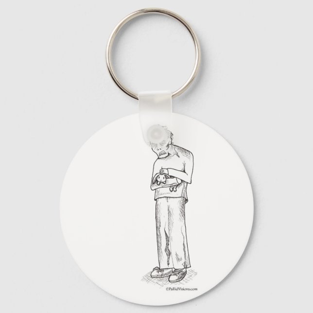 Chaveiro Zombie com Bunny (Frente)