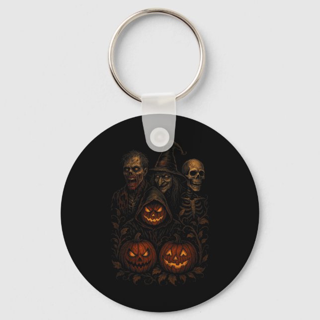 Chaveiro Zombie da Bruxa Assustadora do Halloween (Frente)