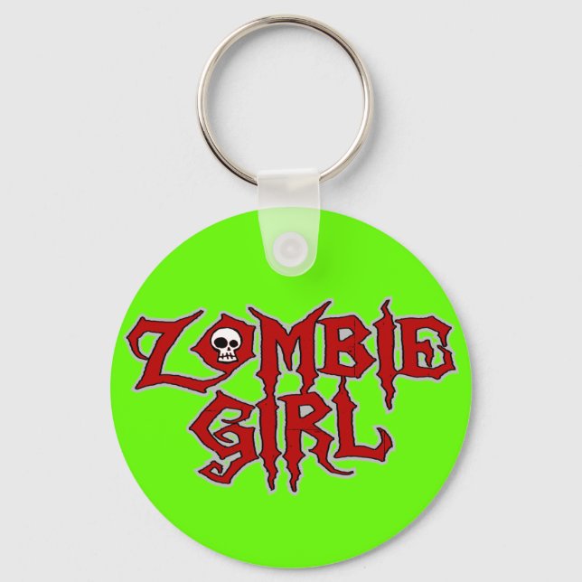 Chaveiro Zombie Girl (Frente)