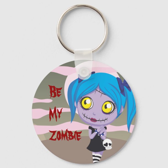 Chaveiro Zombie Love (Frente)