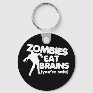 Chaveiro Zombies Comem Cérebros (seu seguro)