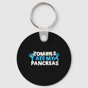 Chaveiro Zombies conscientes da diabetes tipo 1 comem meus 