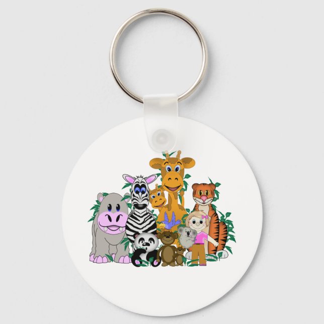 Chaveiro ZOO Girl (Frente)