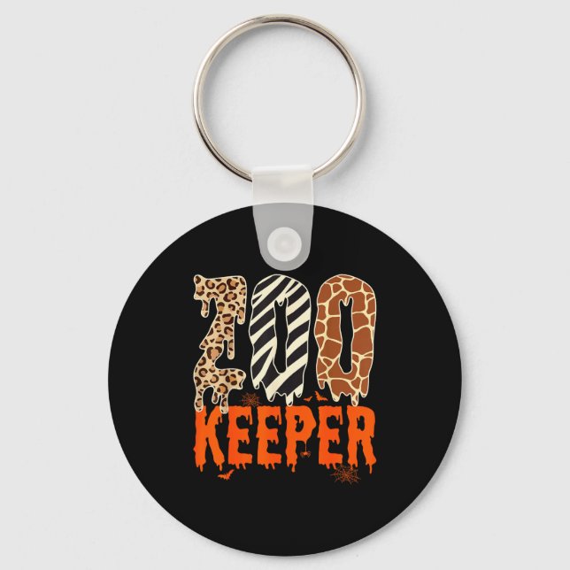 Chaveiro Zookeeper Funny Halloween Costume Zoo Keeper Anima (Frente)