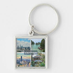 Chaveiro zVN012 VIETNAM, Mosaico, Ásia,