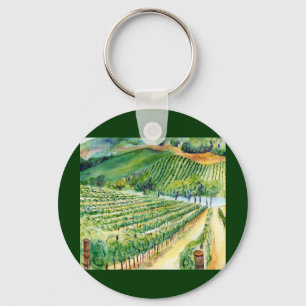 Chaveiros de Arte do Vineryard da Califórnia Wine