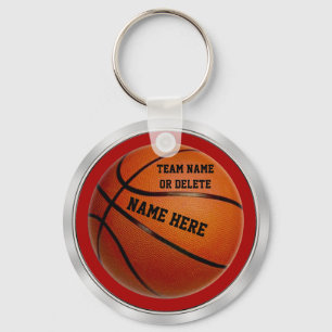 Chaveiros de basquete de nomes de jogadores e equi