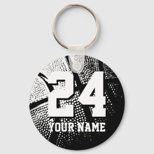 Chaveiros de basquete número 24 Personalizável