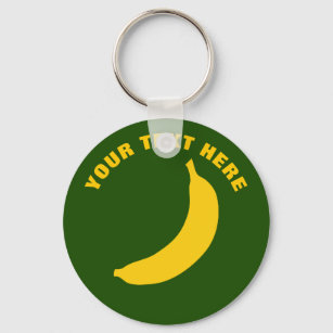 Chaveiros de botões personalizados da fruta de ban