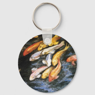 Chaveiros de Charme de Pintura de Peixes Koi