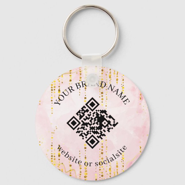 Chaveiros de Código QR Empresarial Personalizado H (Frente)