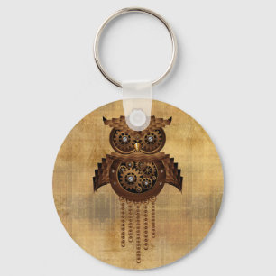 Chaveiros de Estilo de Vintage de Steampunk Owl