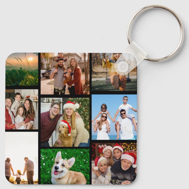 Chaveiros de Fotos Personalizadas, Dupla Face 9 Fo (Verso)