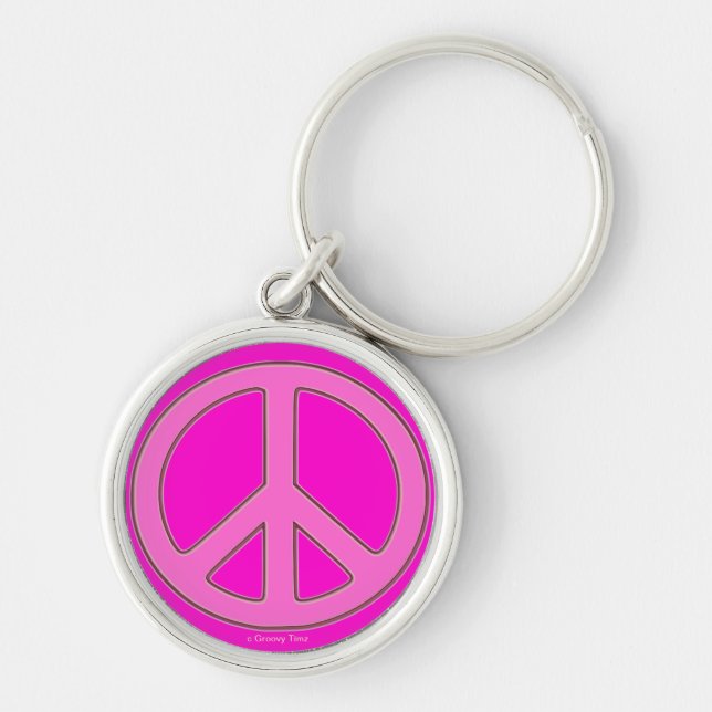 CHAVEIROS DE PAZ DO GROOVY TIMZ - PRESENTES DE PIN (Frente)