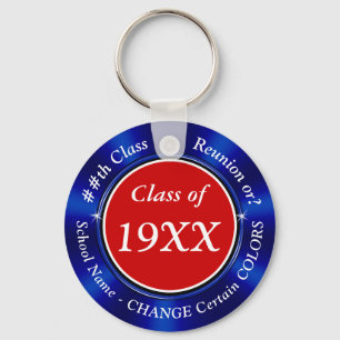 Chaveiros de Reunião de Classe Personalizada Verm