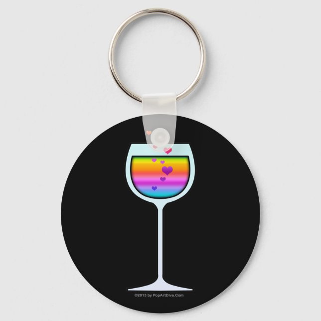 CHAVEIROS DE TAÇA DE VINHO (Frente)