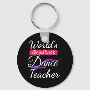 Chaveiros do professor da dança do mundo os