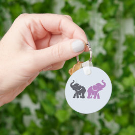 Chaveiros Elefantes de CORES Personalizadas