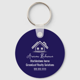 Chaveiros Personalizados Azul Marinho para Imobili