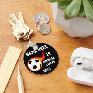 Chaveiros personalizados da bola de futebol