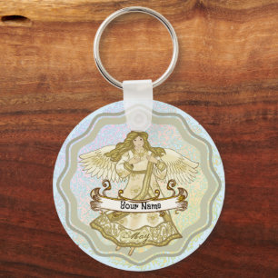 Chaveiros personalizados de aniversário de Anjo de