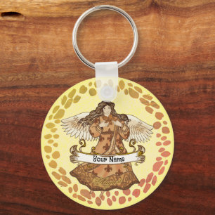 Chaveiros personalizados de aniversário do Angel A