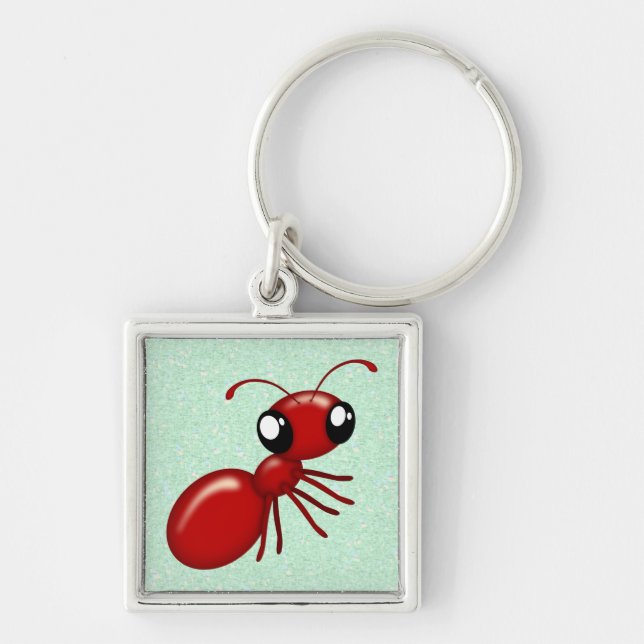 Chaveiros Personalizados de Ant Vermelha de Cartoo (Frente)