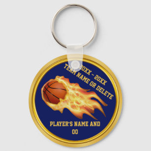Chaveiros personalizados de basquete de flaming ba