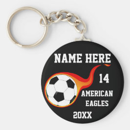 Chaveiros personalizados de bola de futebol