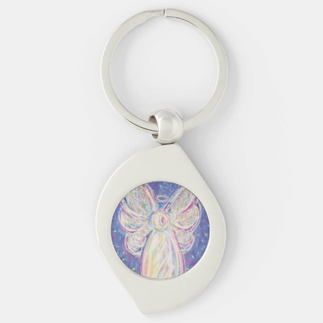 Chaveiros Personalizados do Anjo Starry Night Guar (Frente)
