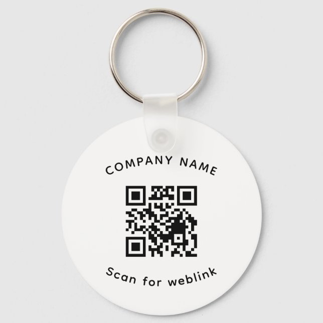 Chaveiros Promocionais de Código QR para Negócios  (Frente)