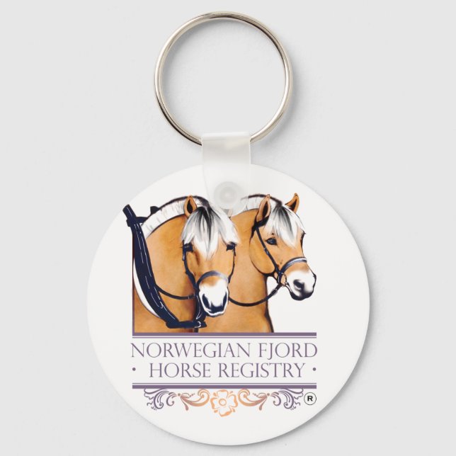 CHAVEIROS redondos do logotipo NFHR (Frente)