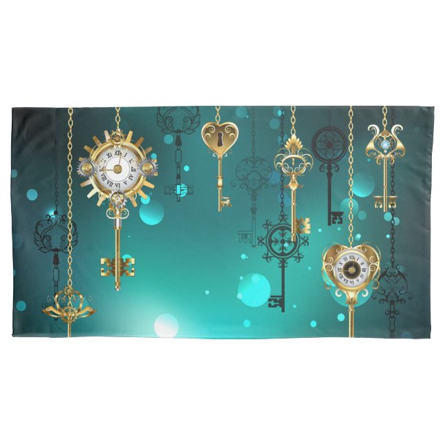 Chaves de Esqueleto Anticas em Fundo Verde (Frente)